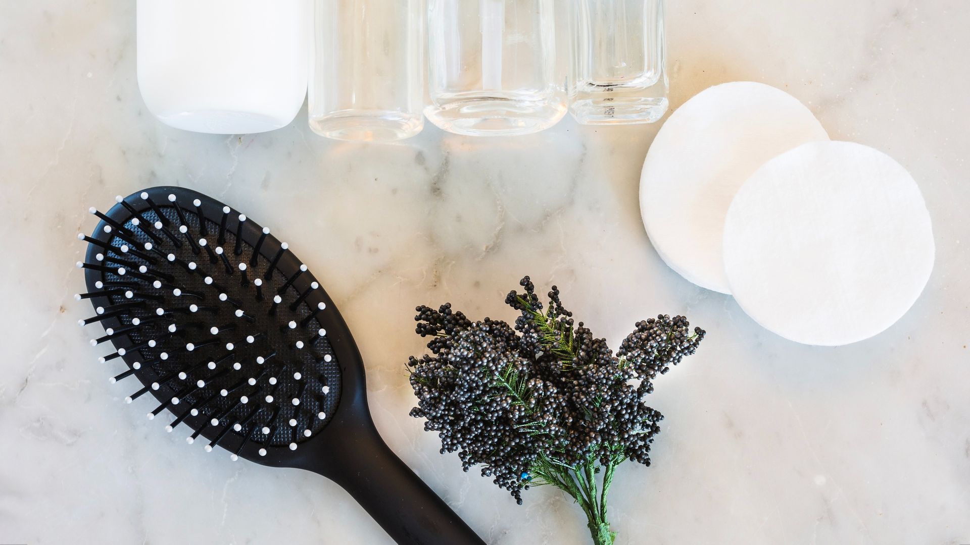 Szczotka do włosów z gałązką, czysta, promuje regularne czyszczenie szczotki do włosów